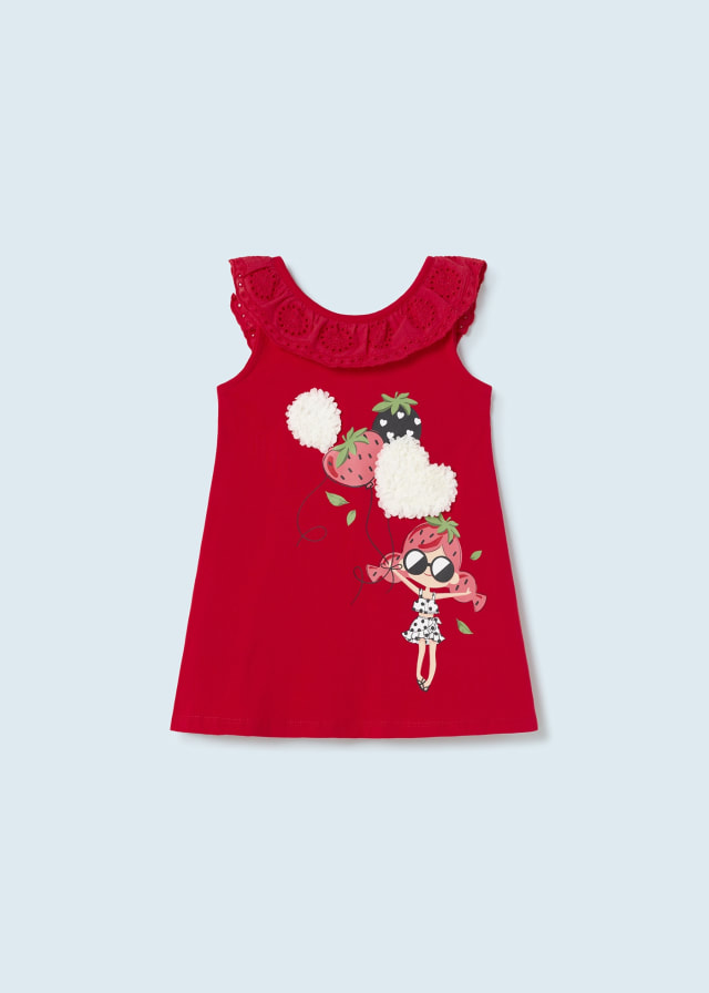Hesje Besluit Vooruitzien Mayoral - Red Ruffle Dress - 1965 - Bunny and Bear Designer Childrenswear  Glasgow