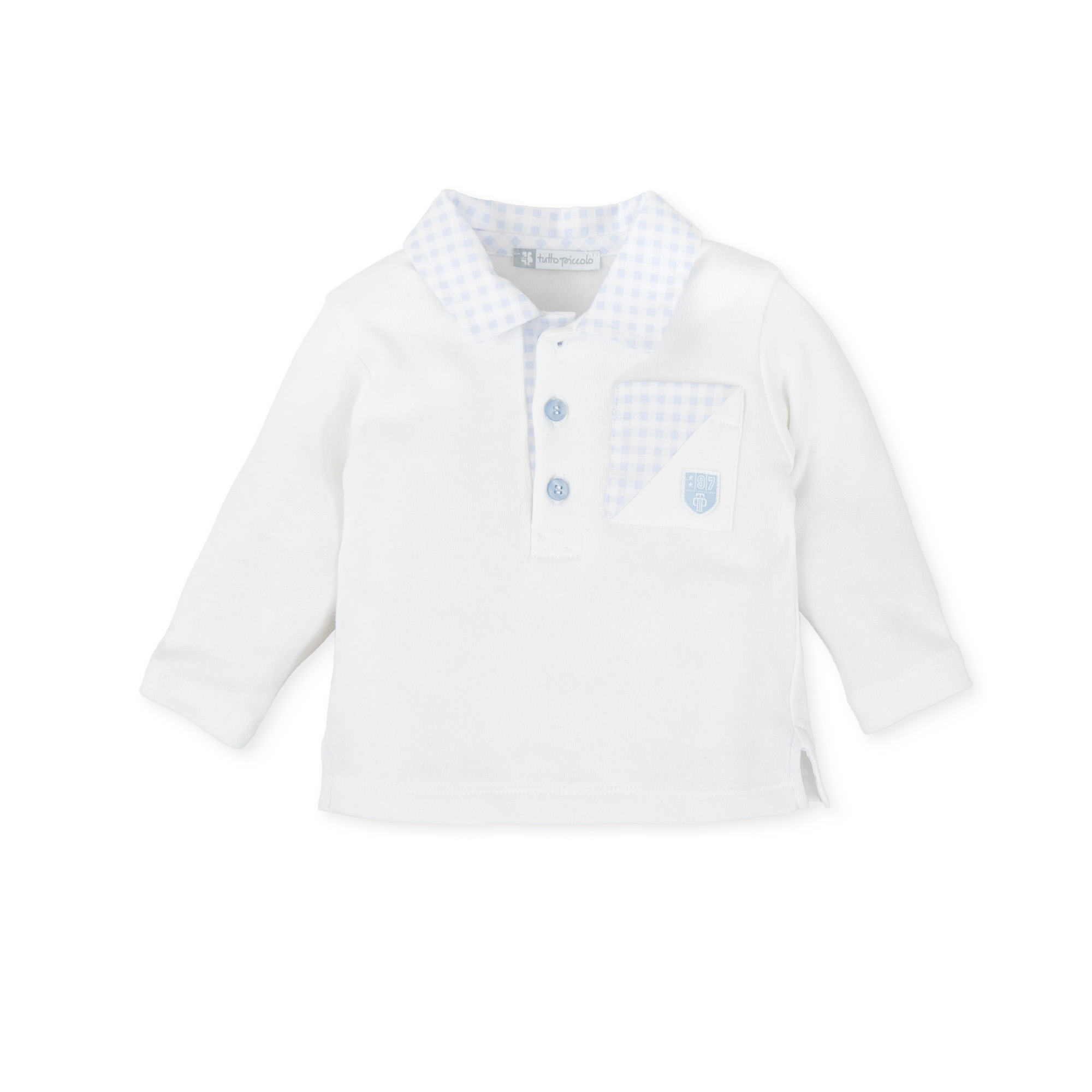 Tutto Piccolo White Polo Shirt 6710 - Designer Childrenswear - Bunny ...
